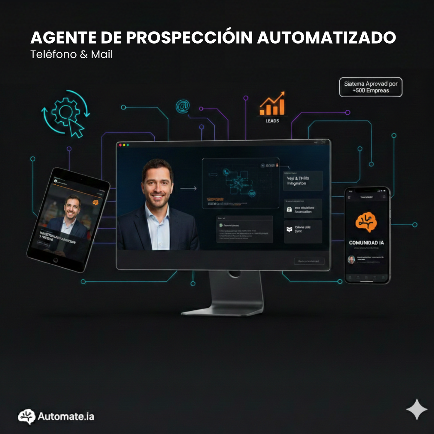 Sistema de captación de leads y envío de emails automatizados con IA