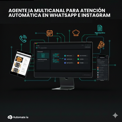 Agente IA multicanal para atención automática en WhatsApp e Instagram y Teléfono
